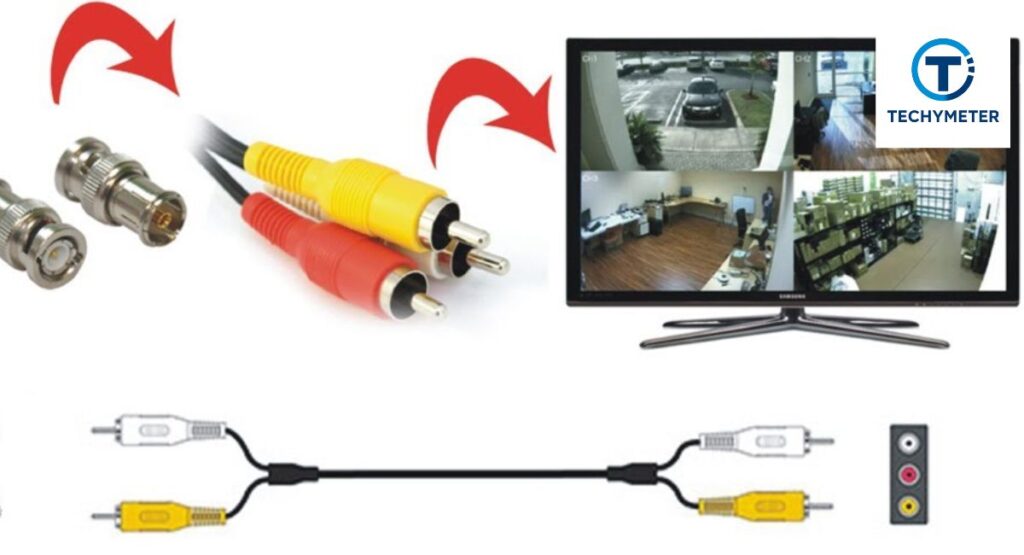 How to Connect a Security Camera to a TV with an RCA Cable