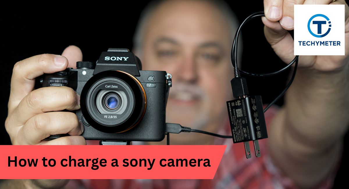 how to charge a sony camera