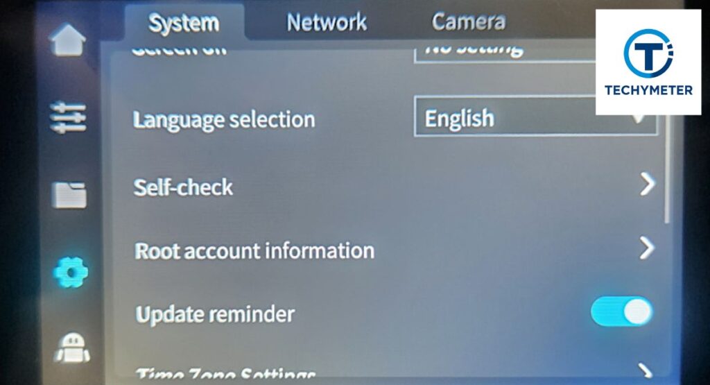 How to Change K1C Camera Language Settings